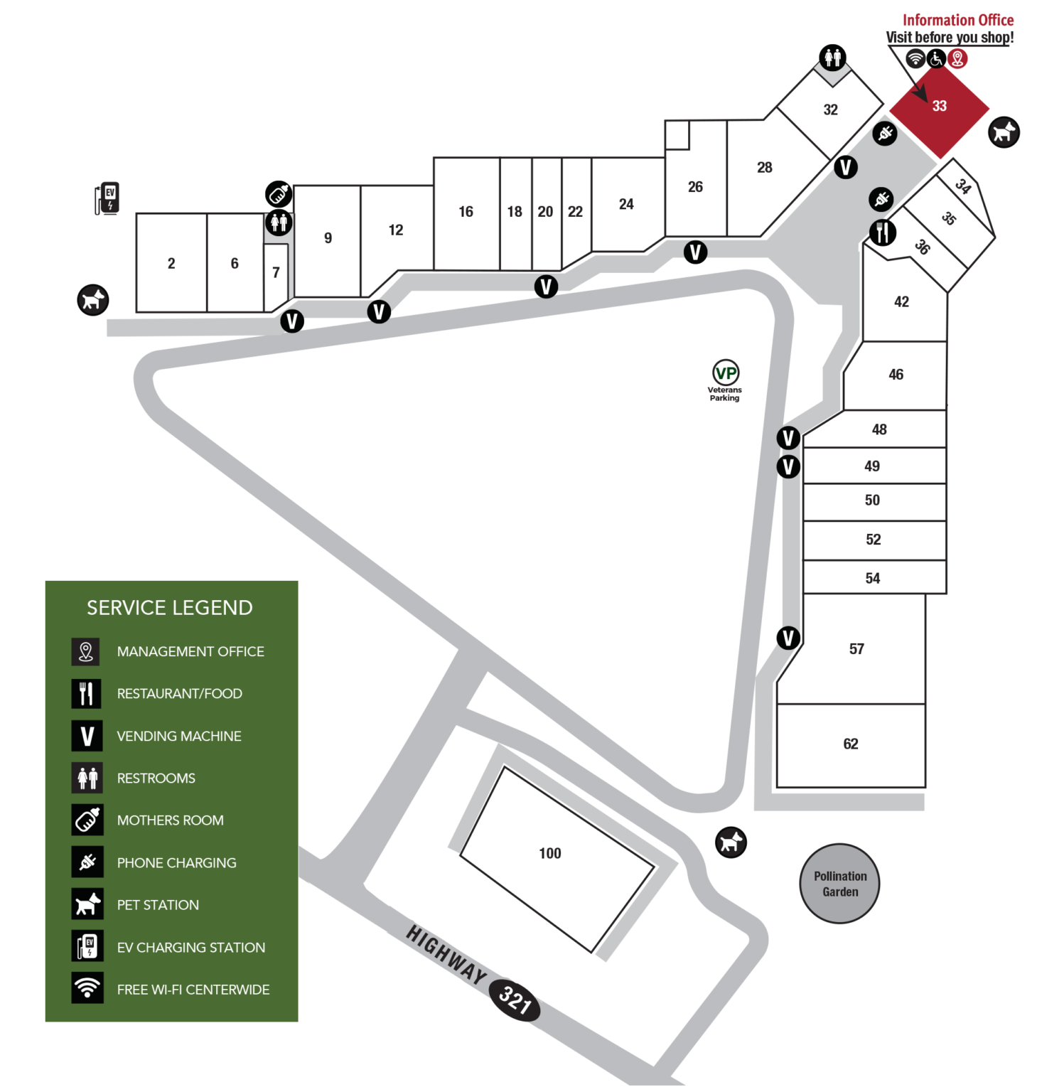 Store Map – Shoppes on the Parkway